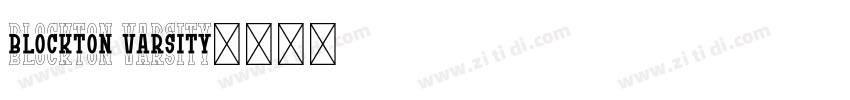 BLOCKTON VARSITY字体转换